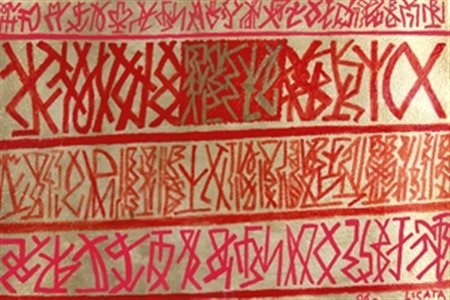 LICATA RICCARDO (Torino 1929) "Composizione" 2006 Tecnica mista su cartoncino...