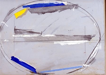 PARDI GIANFRANCO (Milano 1933) "Confine" 1995 Tecnica mista cm. H: 35.00 L:...