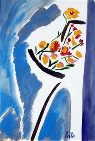 BREDDO GASTONE (Padova 1915 - Calenzano 1991) "Natura morta" Olio su tela cm....