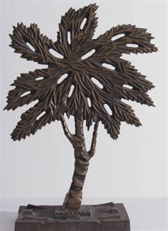 ROSSELLO MARIO (Savona 1927) "Albero" 1992 Bronzo es. 66/100 cm. H: 30.00 L:...