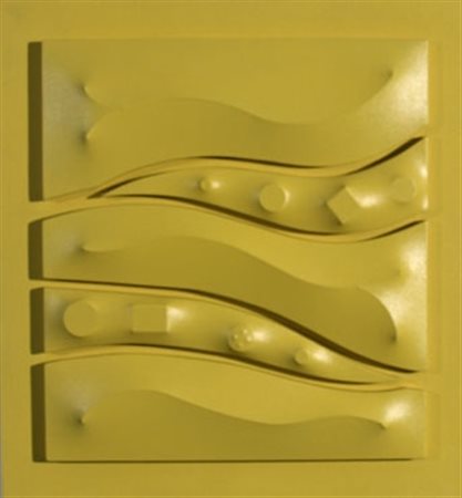 BASSANI ANDREA (MARTINENGO 1954) "Senza titolo" Tela sagomata cm. H: 50.00 L:...