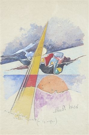BIASI ALBERTO (Padova 1937) "Senza titolo" Acquerello su carta cm. H: 27.00...