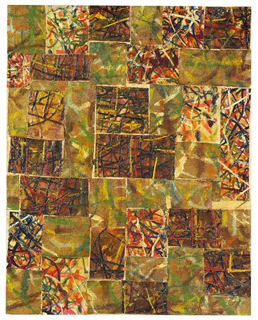 Remo Bianco (1922-1988), Collage, 1953, tecnica mista e collage su tela, cm...