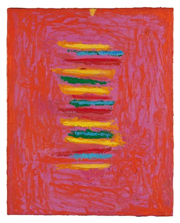 Nicola De Maria (1954), Testa rossa, 1991, olio su tela, cm 50x40 firmato,...