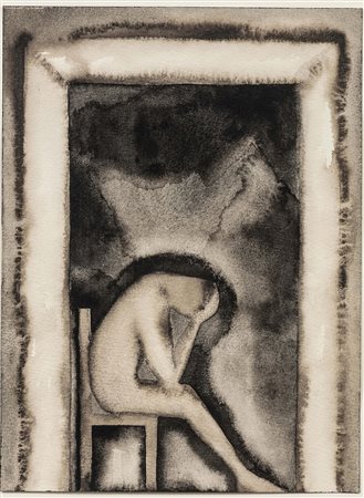 Francesco Clemente (1952), Gate, 2003, acquarello su carta, cm 31x23...