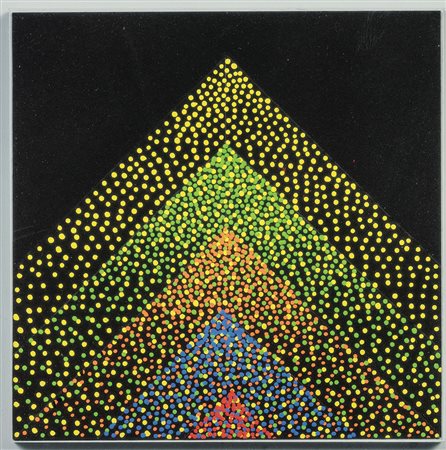 Julio Le Parc (1928), Alchimie 301, 1998, acrilico su cartone, cm 20x20...