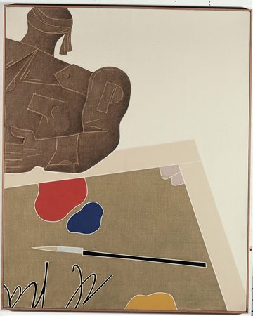 Emilio Tadini (1927-2002), Il desiderio del pittore, 1976, acrilico su tela,...