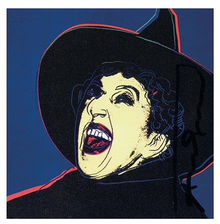 Andy Warhol (1928-1987), Myths 1981, Cartoline di invito (10) , off set...