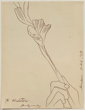 Andy Warhol (1928-1987), To Halston, 1979, pennarello su pagina di...
