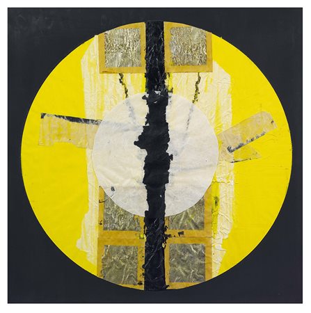 Luciano Bartolini (1948-1994), Gelby, 1988, olio, smalto, acrilico, oro e...