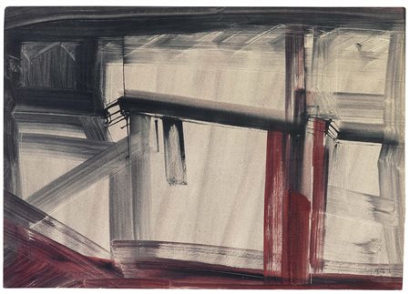 Sergio Romiti (1928-2000), Senza Titolo, 1979, tempera su carta applicata su...