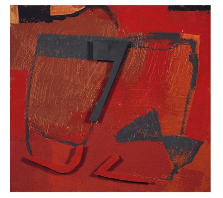 Tommaso Cascella (1951), E dopo? Ascolta la voce, 1991, tecnica mista su...