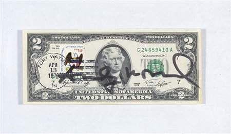 Andy Warhol Pittsburgh 1928 - New York 1987 Two dollars Jefferson Tecnica...