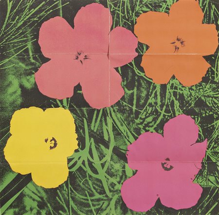 Andy Warhol Pittsburgh 1928 - New York 1987 Flowers Litografia offset, cm....