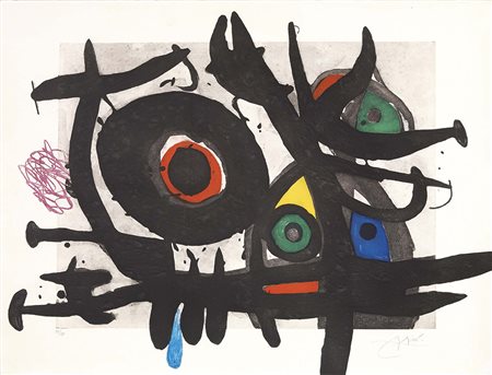 Joan Miró Barcellona 1893 - Palma di Maiorca 1983 L'oiseau destructeur, 1969...