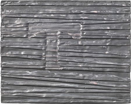 Umberto Mariani Milano 1936 Senza titolo, 1994 Piombo su tavola, cm. 24x30,5...