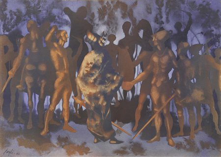 Corrado Cagli Ancona 1910 - Roma 1976 Bozzetto del sipario per il Tancredi di...