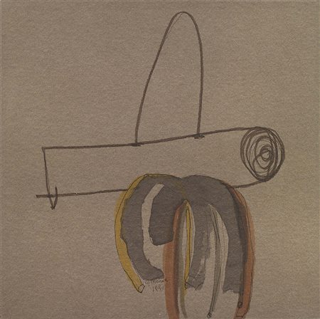 Carol Rama Torino 1918 - 2015 Senza titolo, 1991 Tecnica mista su carta, cm....