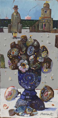 Antonio Possenti Lucca 1933 - 2016 Senza titolo, 1973 Olio su cartone telato,...