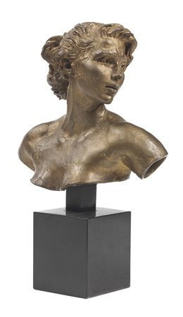 Francesco Messina Linguaglossa (Ct) 1900 - Milano 1995 Busto di ragazza...
