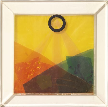 Enrico Baj Milano 1924 - Vergiate (Va) 2003 Senza titolo Collage, cm. 39x38,8...