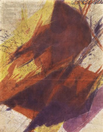 Sandro Martini Livorno 1941 Quantità spezzato, 1986 Tecnica mista su tela,...