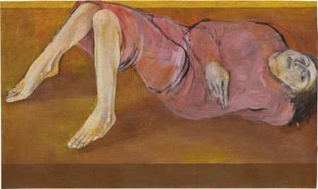 Giuliano Vangi Barberino di Mugello (Fi) 1931 Donna sdraiata, 1979 Olio su...