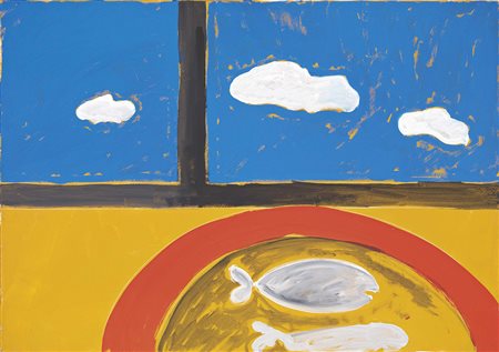 Tano Festa Roma 1938 - 1987 Natura morta, 1986 Acrilico su tela, cm. 71x100...