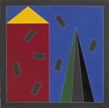 Franco Angeli Roma 1935 - 1988 Senza titolo, anni Ottanta Smalto su tela, cm....