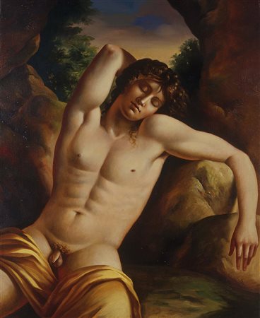 Carlo Maria Mariani Roma 1931 Hypnos Olio su tela, cm. 74x60,3 Titolo e firma...