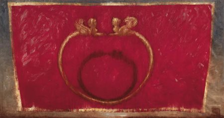 Omar Galliani Montecchio Emilia (Re) 1954 Per Adriano, 1996 Olio su tela, cm....