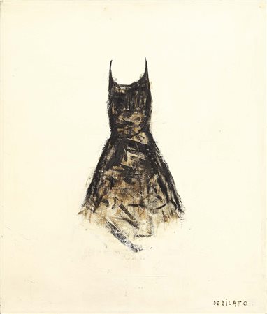 Piero Pizzi Cannella Roma 1955 Dedicato Olio su tela, cm. 60x50,5 Titolo in...