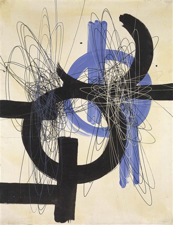 Roberto Crippa Milano 1921 - Bresso (Mi) 1972 Senza titolo, 1951 Olio su...