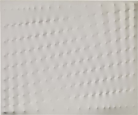 Enrico Castellani Castelmassa (Ro) 1930 Superficie bianca, 1980 Acrilico su...