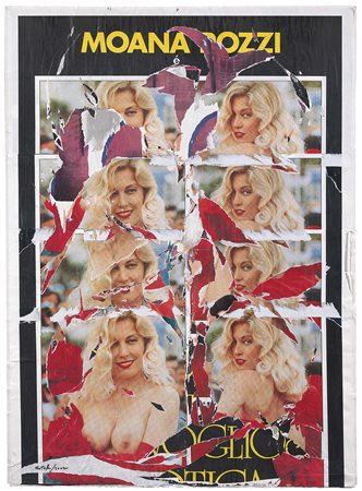 Mimmo Rotella Catanzaro 1918 - Milano 2006 Moana allo specchio, 2002...