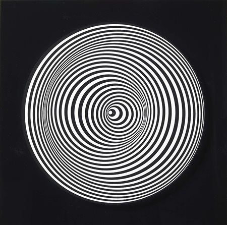 Marina Apollonio Trieste 1940 Dinamica circolare S+S+S, 1969 Nitro su...