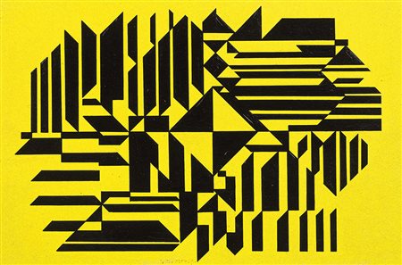 Victor Vasarely Pecs 1906 - Parigi 1997 Soska, 1959-87 Acrilico su cartone,...