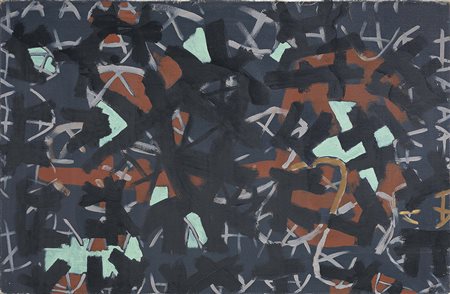 Giuseppe Capogrossi Roma 1900 - 1972 Superficie 718, 1950-51 Olio su tela,...