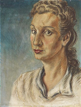 Alberto Savinio Atene 1891 - Roma 1952 Leda (Ritratto di Leda Mastrocinque),...