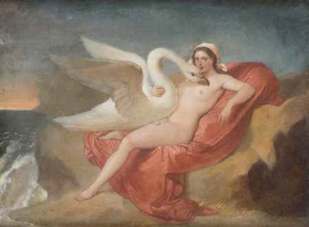 Scuola Italiana fine del XIX secolo NINFA olio su tela, cm 29x38