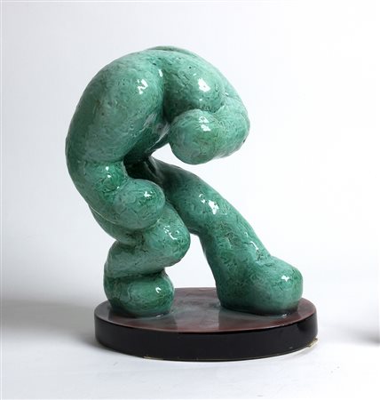 GIGI DE POLI Il pugile, 1932 Scultura in ceramica dipinta, h 37 cm Firma al...