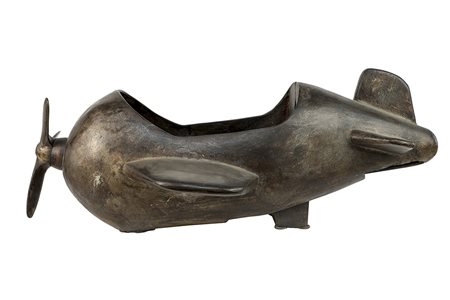 SCULTORE DEL XX SECOLO AEREOPLANO Scultura in bronzo, 30 x 85 x 50 cm L’opera...