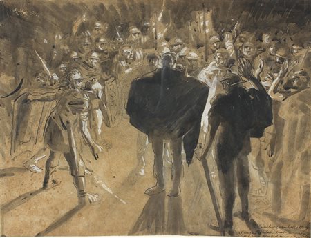 DUILIO CAMBELLOTTI Scena per Ciclope e Satiri alla caccia, Siracusa, 1927...