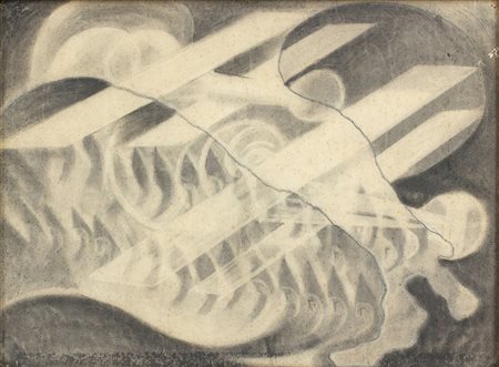 ARTURO CIACELLI PENISOLA ITALIANA, 1932 Tecnica mista su carta, 49 x 64 cm Al...