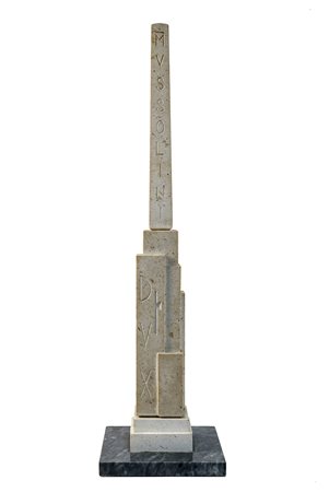 SCULTORE DEL XX SECOLO Obelisco Dux, 1932 Modello di obelisco per il foro...