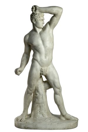 SCULTORE DELLA FINE DEL XIX SECOLO Il Pugilatore Creugante Scultura in marmo...