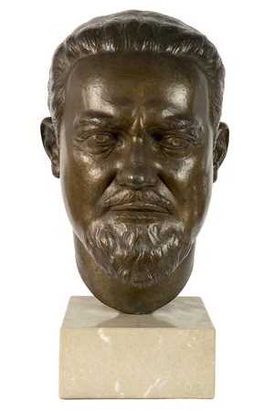 ULDERICO FABBRI RITRATTO di ITALO BALBO, 1942 Scultura in bronzo su base di...