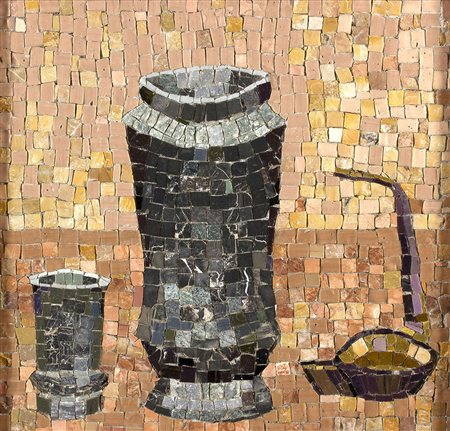 EDITA WALTEROWNA BROGLIO Natura morta (in nero) , 1964 Mosaico, 32 x 33,5 cm,...