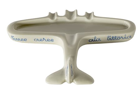 GIO PONTI - RICHARD GINORI Ala Littoria, Anni ‘30 (posacenere a forma di...