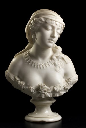 RAFFAELLO ROMANELLI Sulamitide, ultimo quarto del XIX secolo Scultura in...